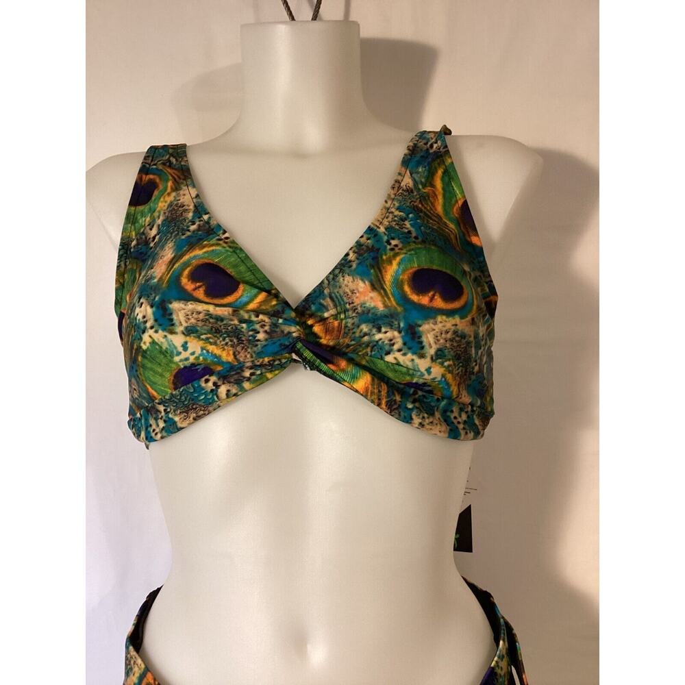 1258 NWT Bikini Bay PPGR Crisscross Underwire Cup Size Top Size 34DD